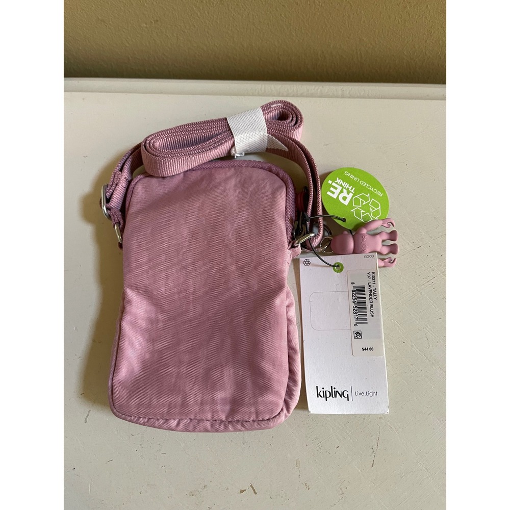 Kipling Tally Crossbody Phone Bag Lavender Blush Nylon Pouch KI0271-V37 NWT - Picture 5 of 5